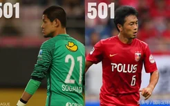 日本顶级联赛出场纪录保持者前七名都还没退役，人均500+