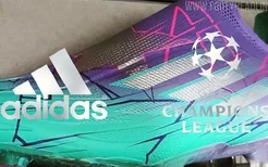 欧冠配色adidas X Speedflow+足球鞋实物曝光