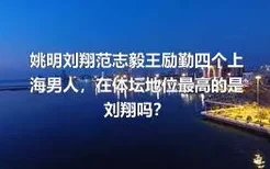 姚明刘翔范志毅王励勤四个上海男人，在体坛地位最高的是刘翔吗？