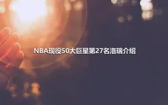 NBA现役50大巨星第27名洛瑞介绍