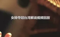 女排夺冠台湾解说视频回放