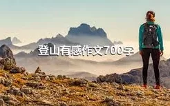 登山有感作文700字